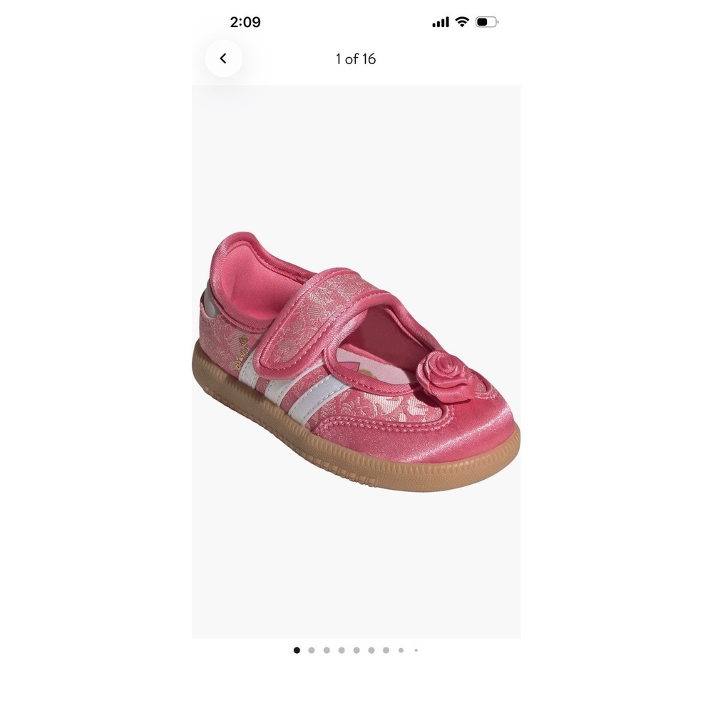 ADIDAS DISNEY PRINCESS SAMBA JANE SHOES Size 8